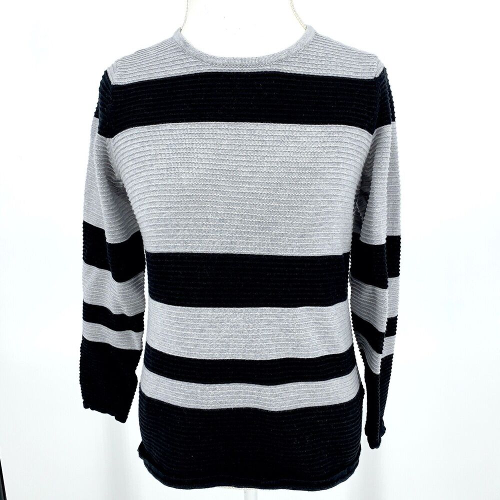 Christopher & Banks women's color block stripe sweater, size M